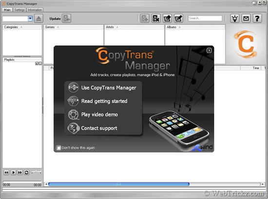 CopyTrans Manager -  Add music to iPhone & iPod Touch