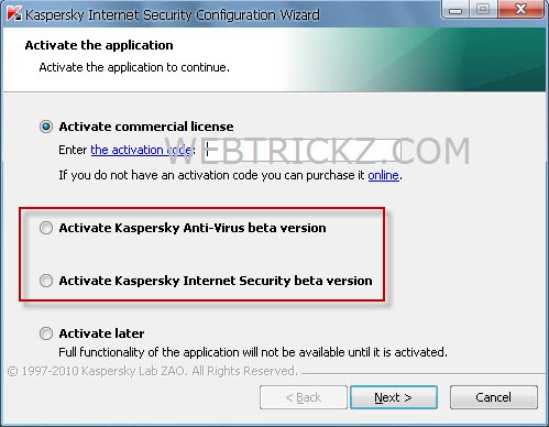 Kaspersky Internet Security & Antivirus 2011 