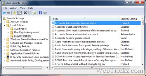 Local Security Policy