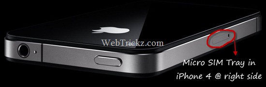 Photo of top edge of iPhone 4 showing stereo minijack, second microphone, and sleepwake button