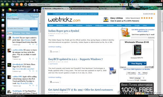 Epic browser 