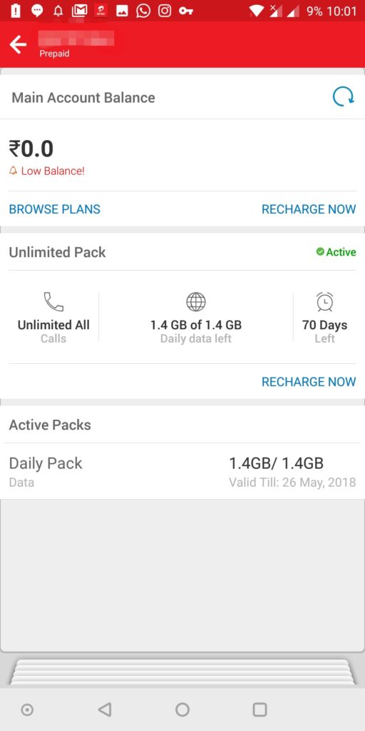 check airtel unlimited plan details