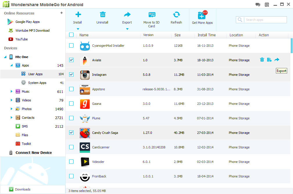 Manage Apps
