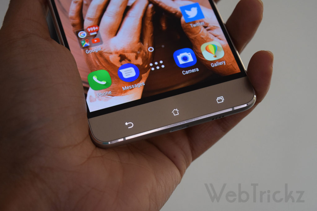 backlit capacitive keys on zenfone 3 deluxe