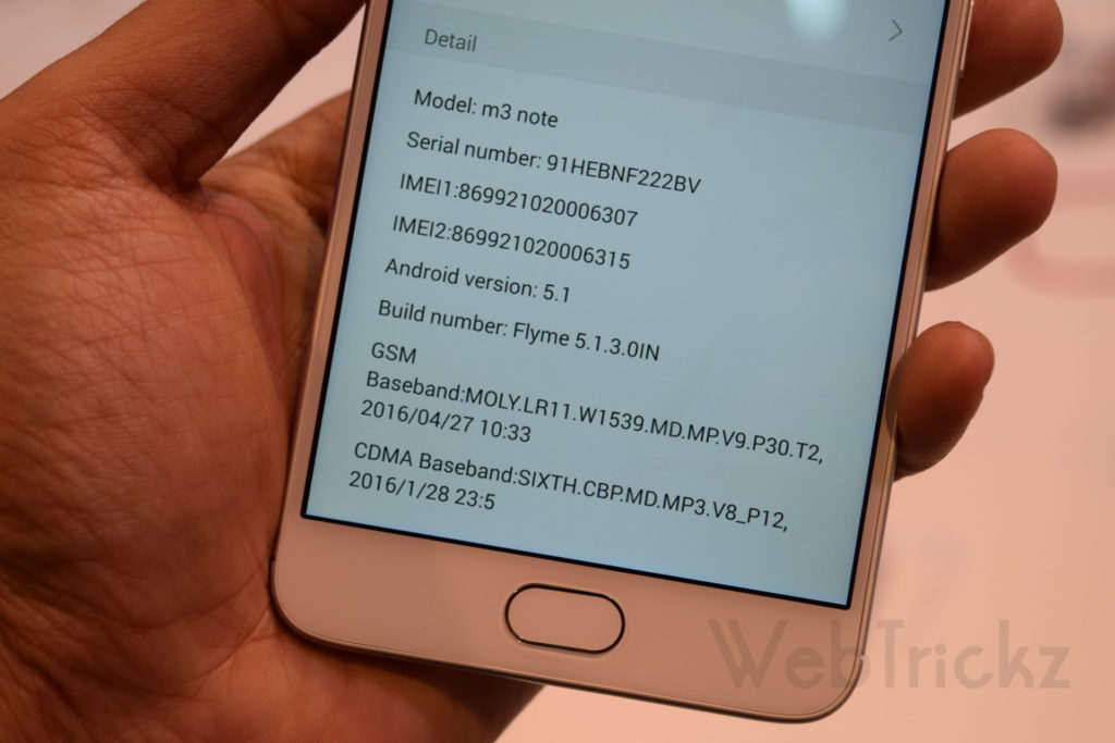 Meizu M3 Note software