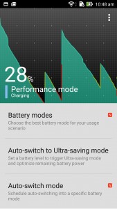 battery modes
