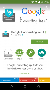 Google Play Store - Handwriting 1