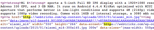 Images with HTTP link