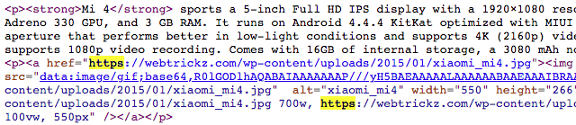 Images with HTTPS link