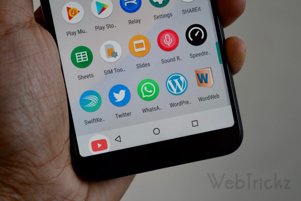 Asus Zenfone Max Pro on-screen keys