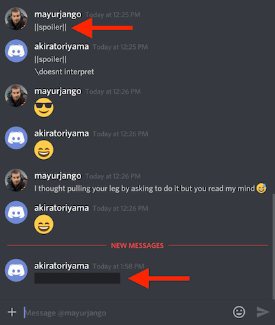 how to mark text as spoiler on android