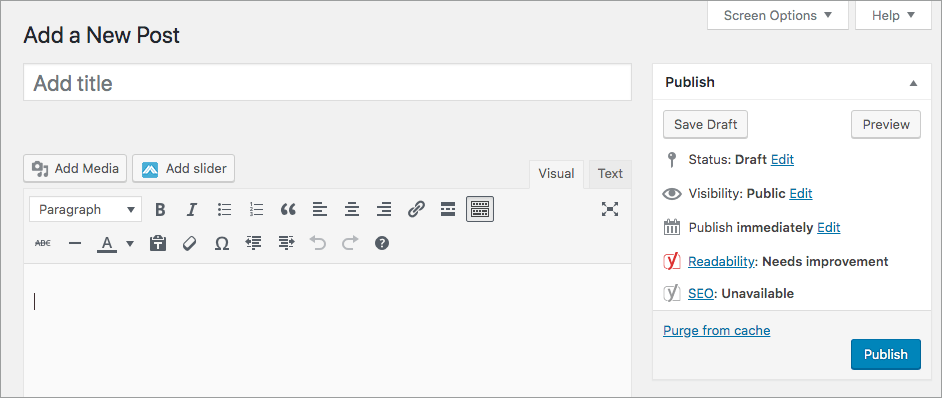 wordpress classic editor