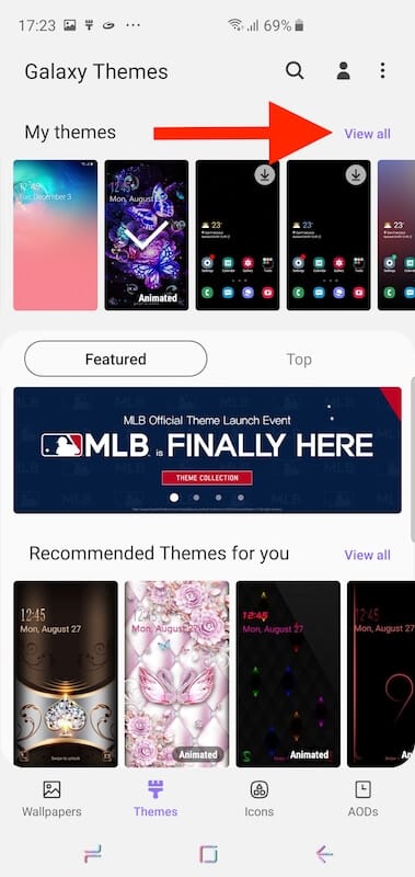 galaxy themes store