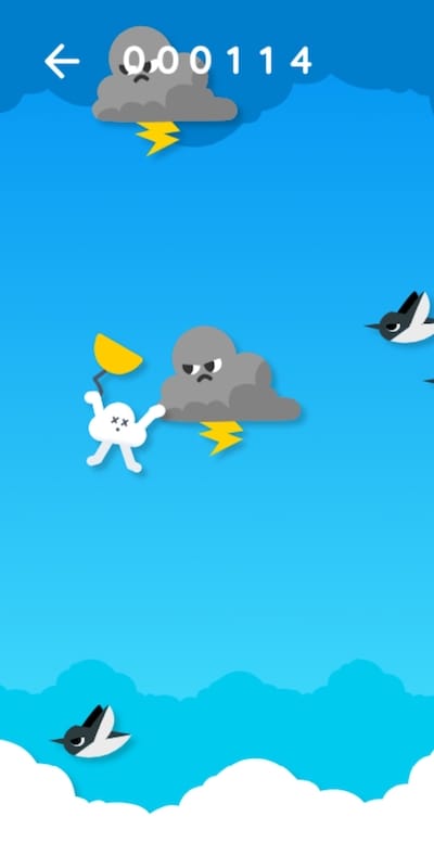 floating cloud game on google
