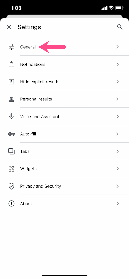 how to disable google discover feed on iphone