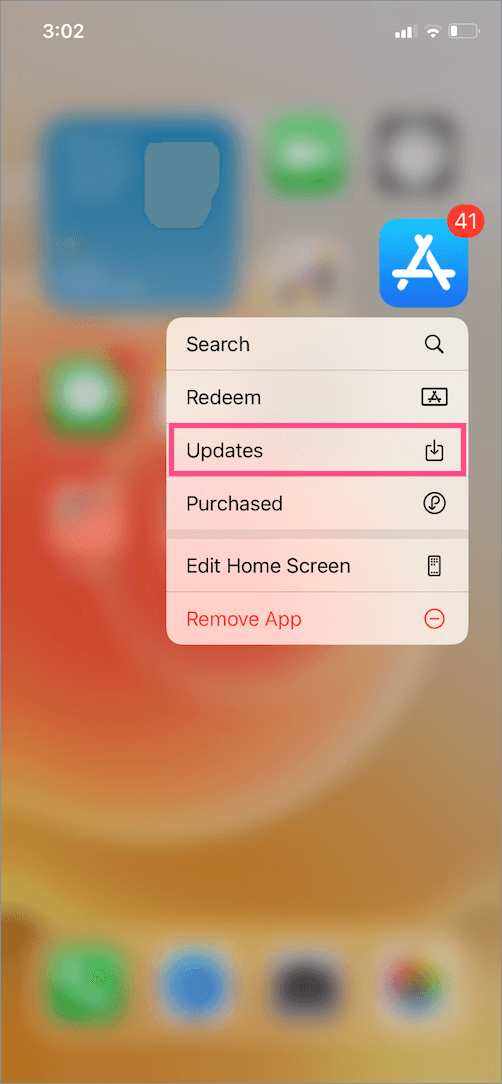 how to find app updates on iOS 14