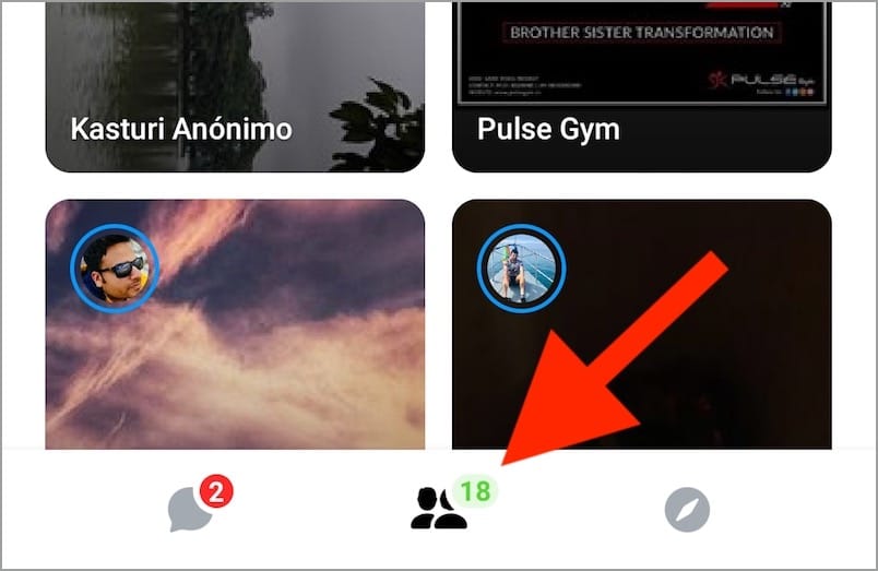 people tab in messenger