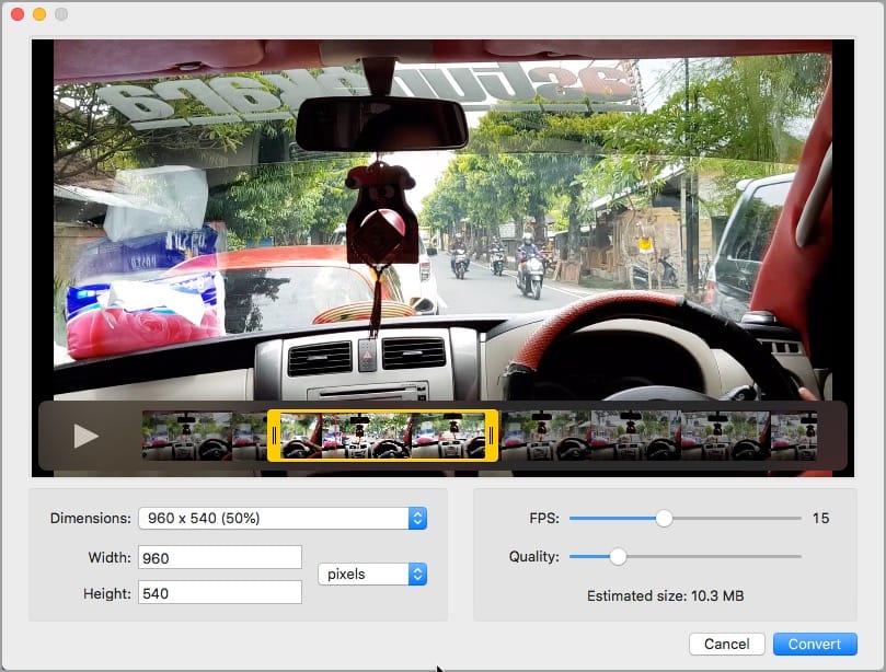 convert video to gif on mac