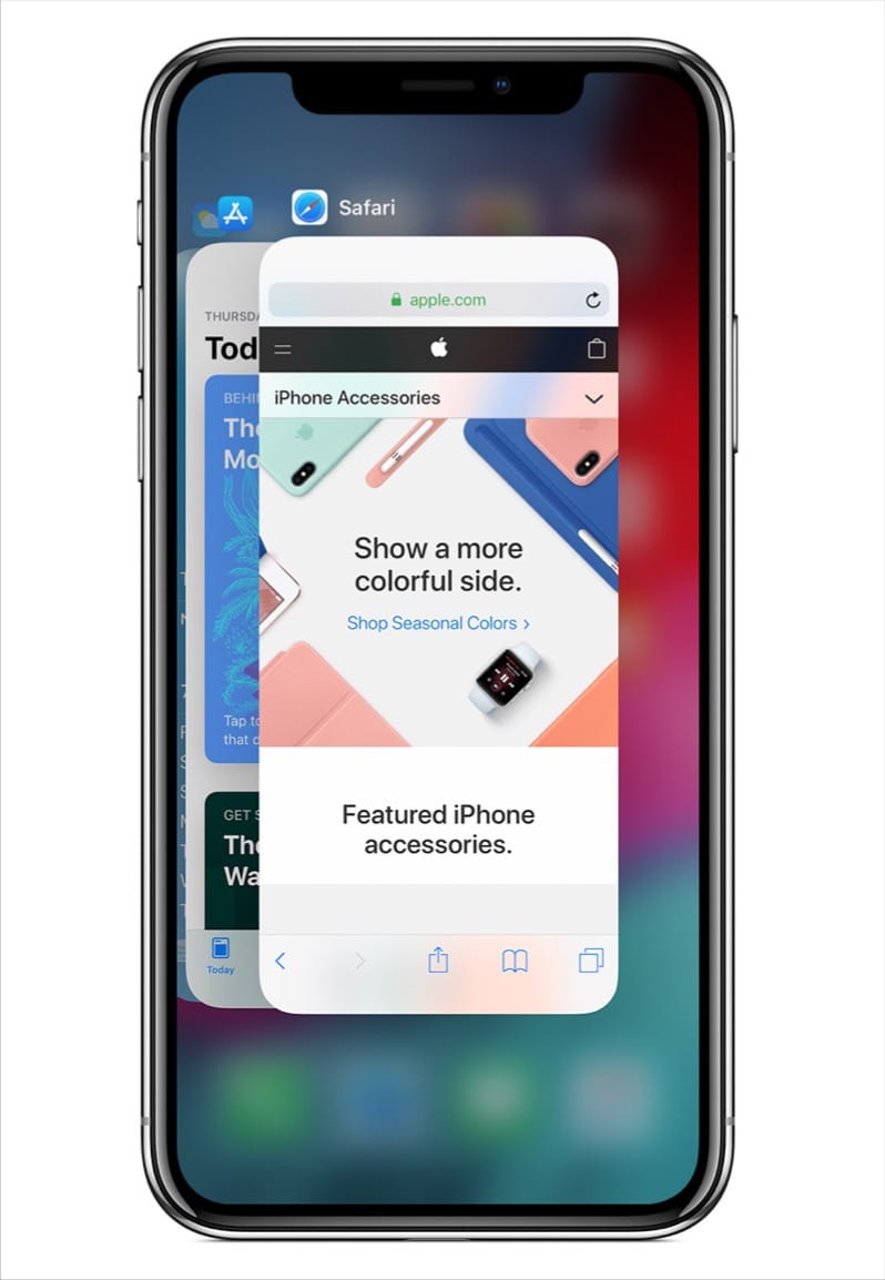 multitasking menu on iphone 11