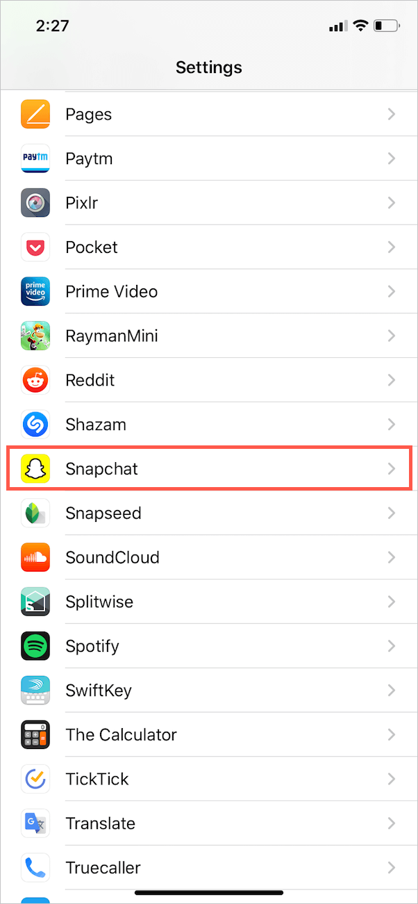 iphone settings menu