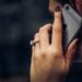 person calling on an iphone