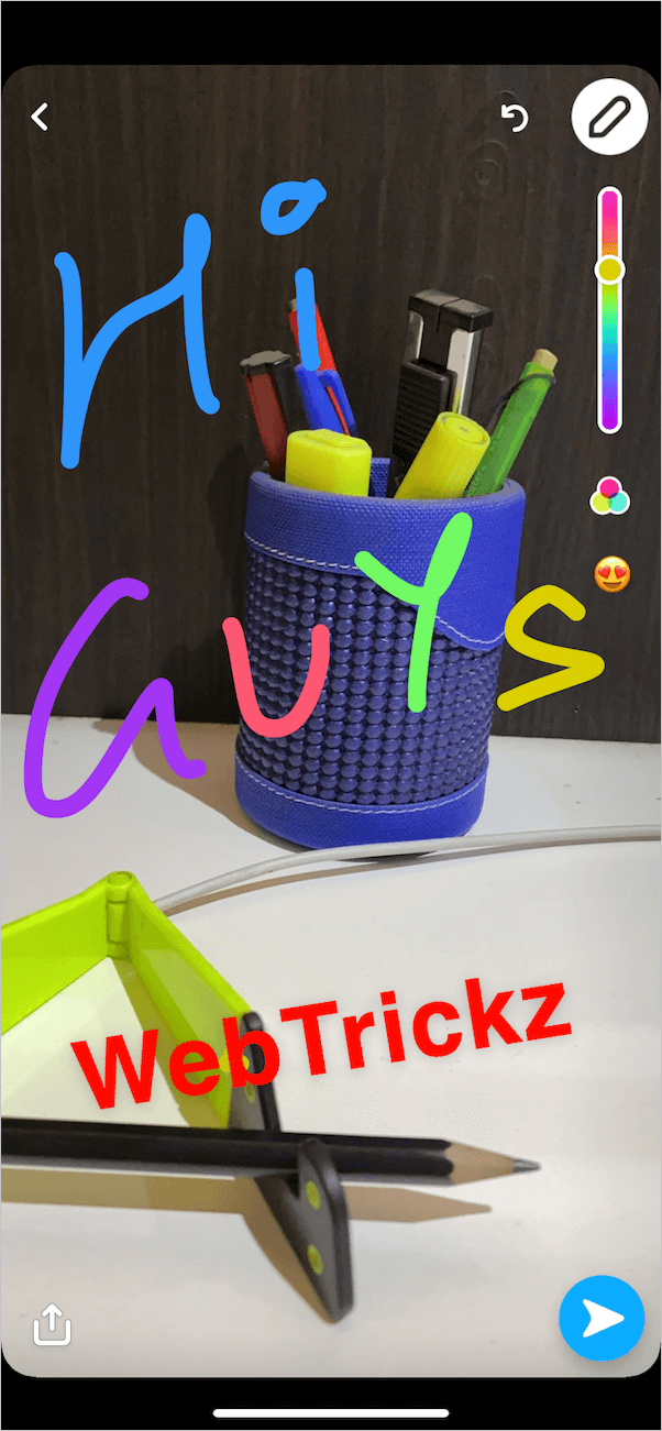 No transparent colors in Snapchat