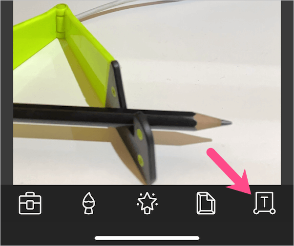 text tool in pixlr