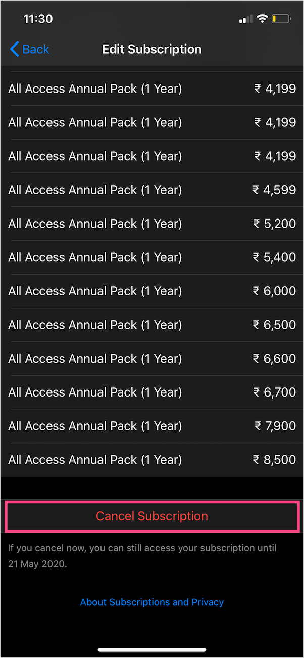 cancel zee5 subscription on iphone and ipad