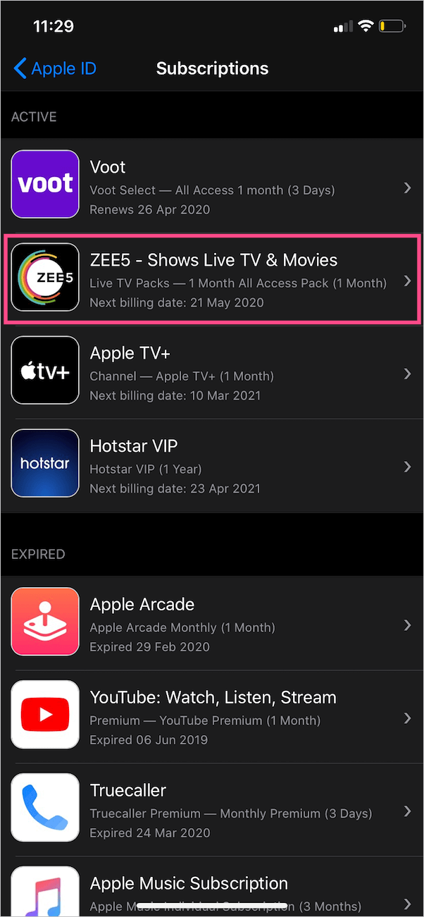 manage ios subscriptions