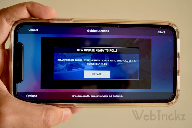 start guided access on iphone