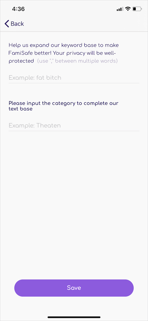 add offensive words