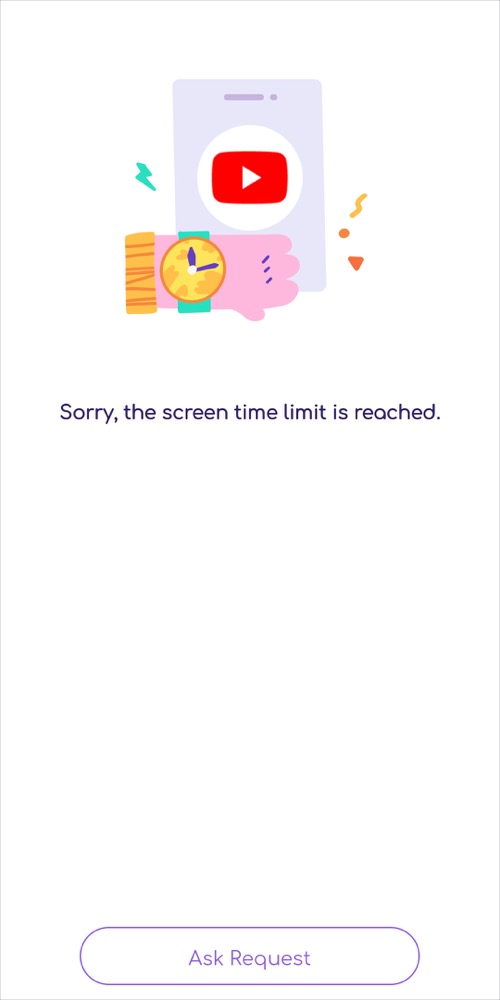 ask request on kid's device