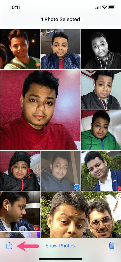 select a photo