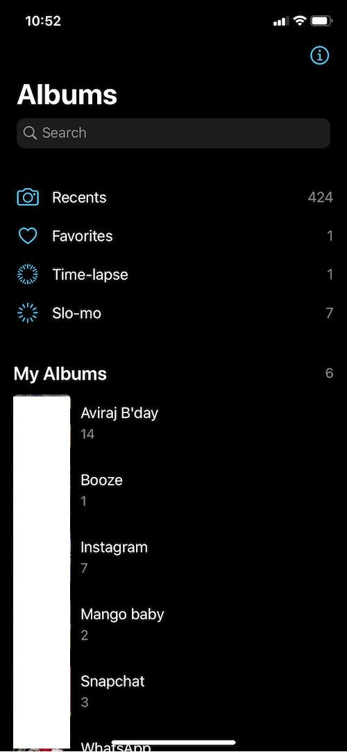 search for albums