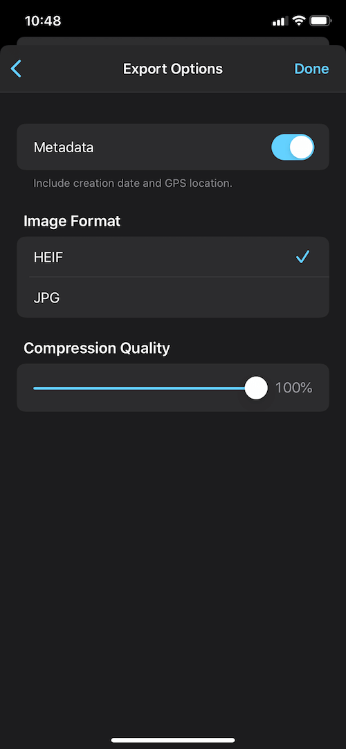 frame grabber settings