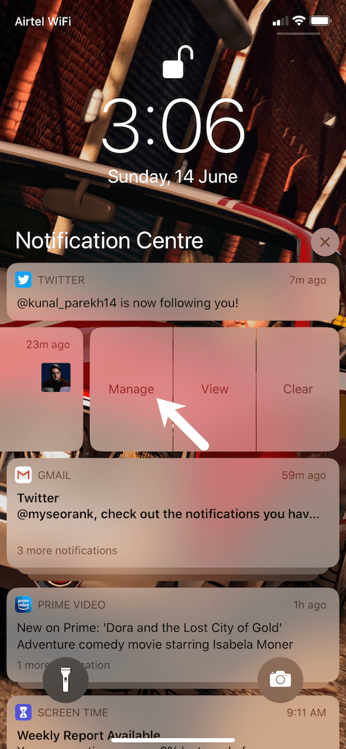 manage notifications in ios 13