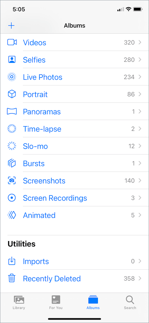 hide the hidden album from Photos on ios