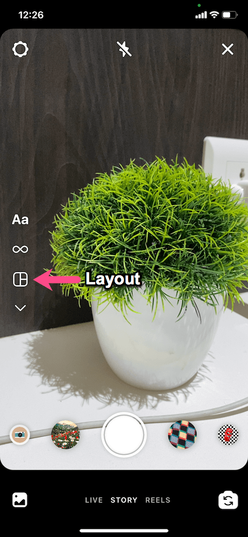 create an insta story on iphone