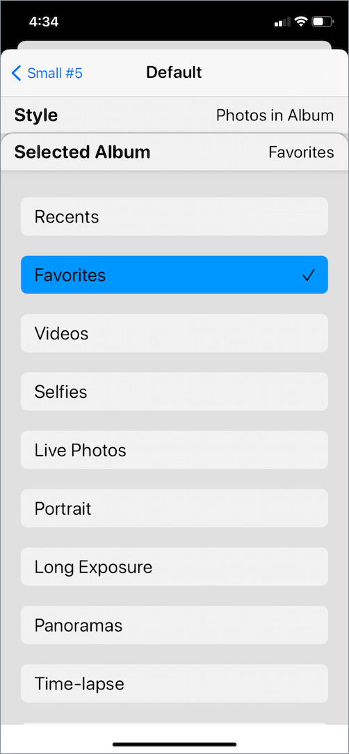 add widget smith photo album widget