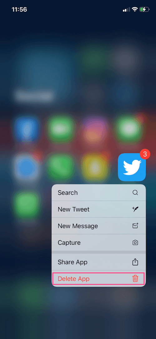 delete apps from app library in ios 14