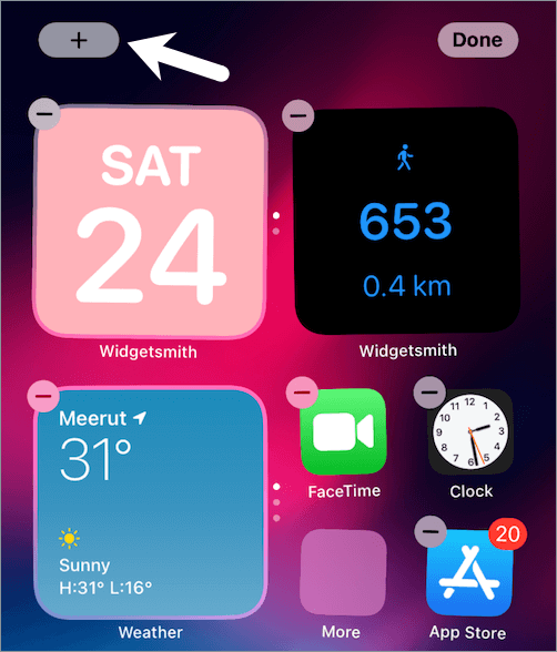 add widget in ios 14