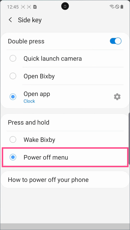 remap the side key on galaxy A52