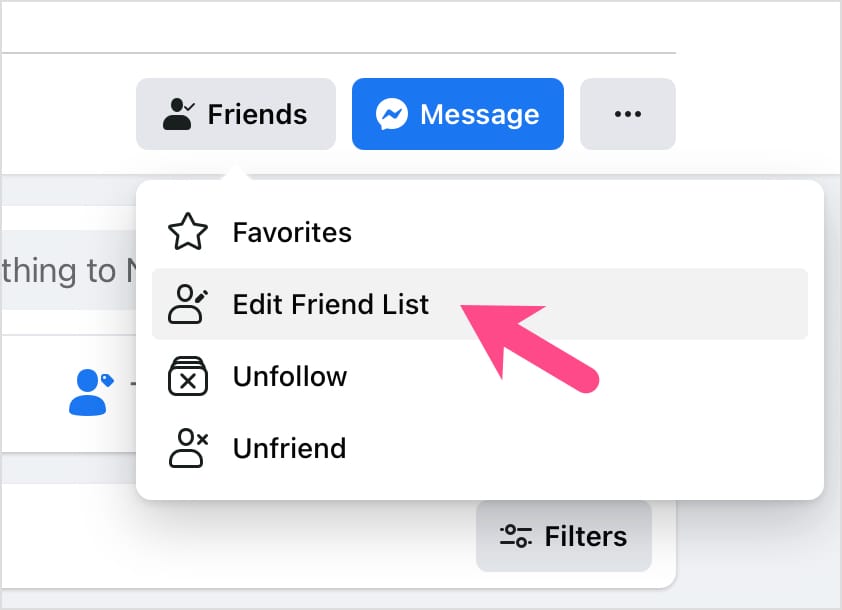 edit friend list on Facebook 2021