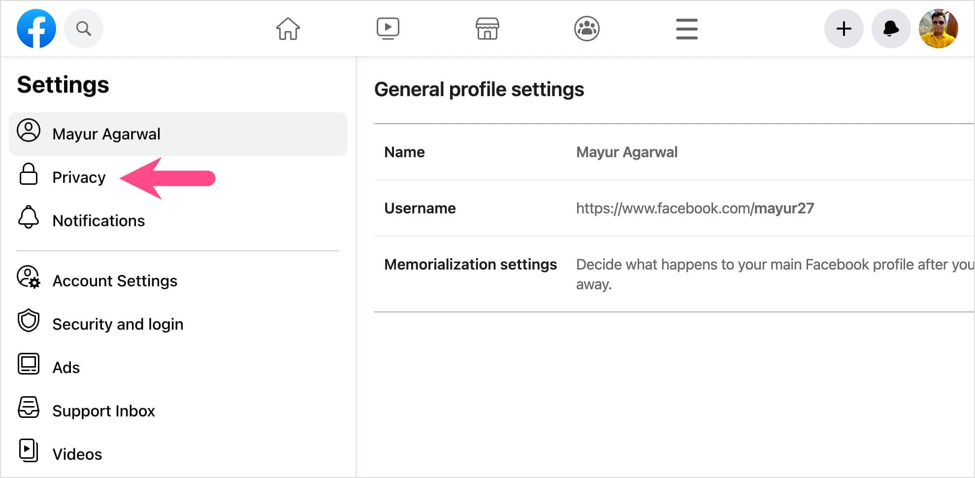 privacy options on facebook