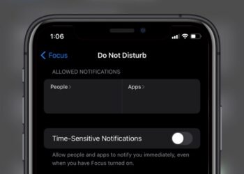 allowed notifications in do not disturb on iOS 15