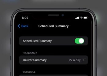 Scheduled Summary in iOS 15