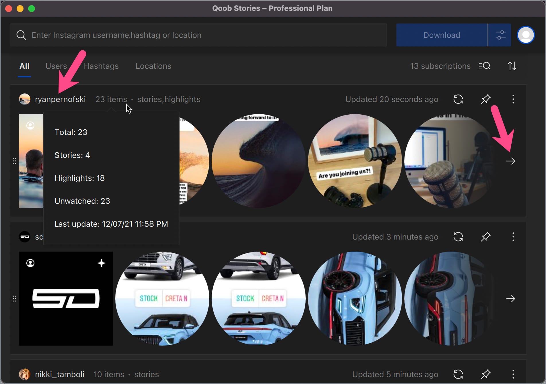 how to privately download instagram content to computer