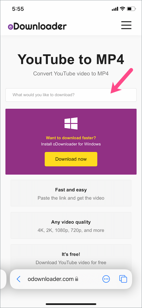 download YouTube videos on iPhone without app