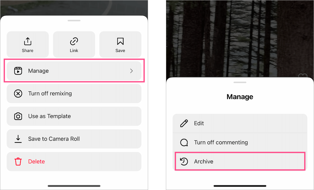 how to archive reels on Instagram 2024