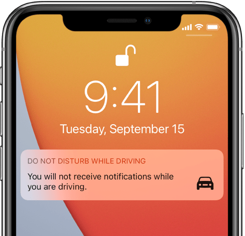Do Not Disturb While Driving on iPhone